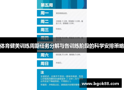 体育健美训练周期任务分解与各训练阶段的科学安排策略